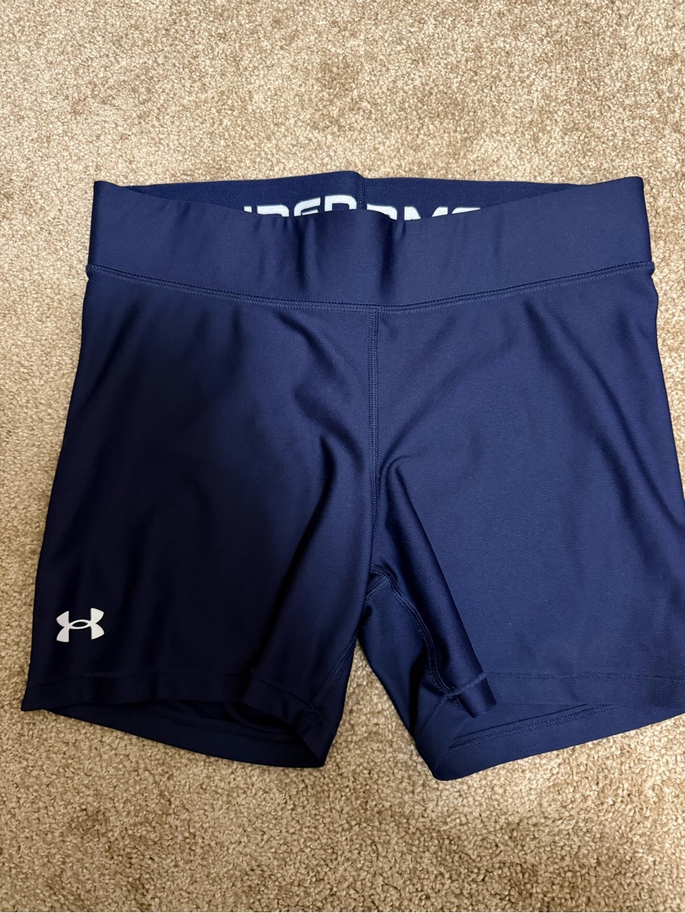 Under Armour Women's Navy Performance Bike Shorts
